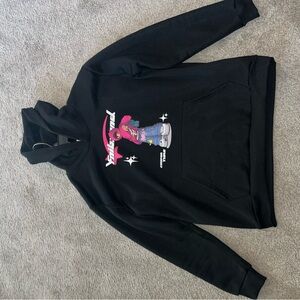 Black Hoodie with Graphic Design